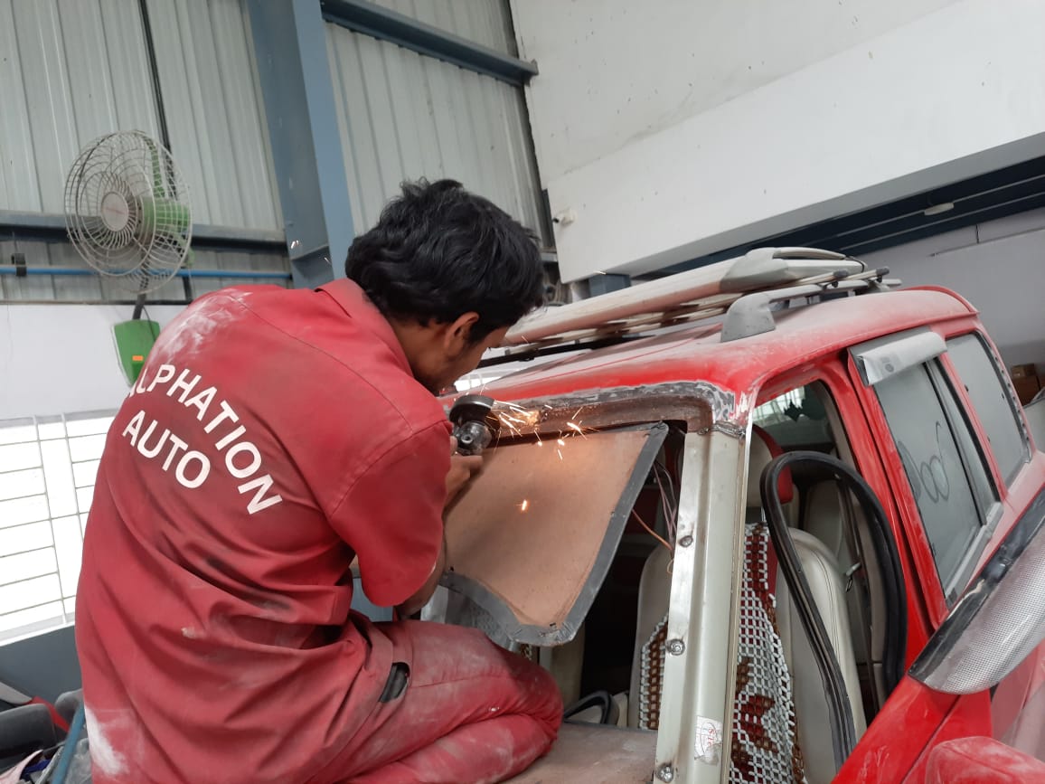 Car Accident Repair Shop in Bangalore - Alphation Auto